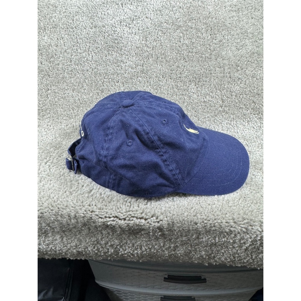 Polo Ralph Lauren Toddler Navy Blue Yellow Pony Baseball Cap Hat Size 2T-4T